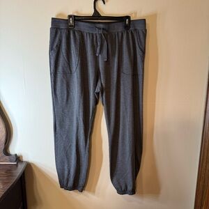 Sonoma Gray Joggers Relaxed Fit Elastic Waistband